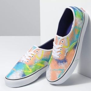 new retro multi color vans